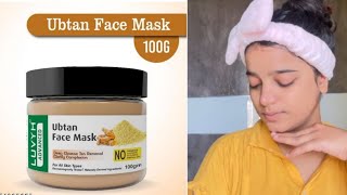 Luvyh Ubtan Face Mask Review  how to get shadiwala glow [upl. by Tamberg433]