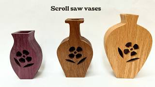 Unique vases you can make with your scroll saw [upl. by Pen]