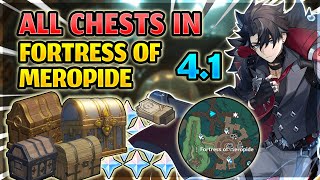 41 All Chest Locations In Fortress Of Meropide  Genshin Impact Fontaine [upl. by Schapira]