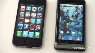 Motorola Droid 2 VS iPhone 4 [upl. by Sebastien]