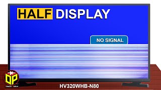 Half Display Problem on LEDLCD TV Screen  HV320WHBN80 Panel Repair [upl. by Eniamaj]