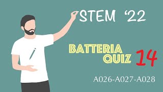 Preparazione Concorso STEM 2022  A026 A027 A028  Batteria 14  quesiti 131140 matematica [upl. by Tcideneb]