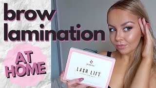 Easy DIY Brow Lamination at Home  for beginners [upl. by Eidoj]