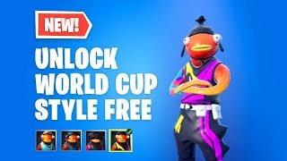 How to UNLOCK Fortnite Fishstick WORLD CUP STYLE FREE [upl. by Aroled]