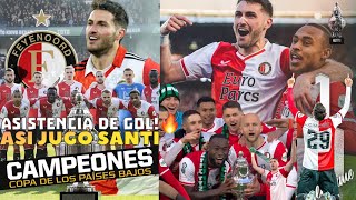 Santiago Giménez vs NEC  CAMPEÓN de la COPA KNVB 🏆 Asistencia de gol 🔥2142024 Final Fey10NEC [upl. by Avehs]