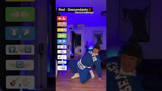 Red Descendants  Dancechallenge 🌹 foryou dance tutorial [upl. by Llerad]