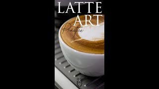 Latte Art Practice with Sage Barista Express [upl. by Elyrad]