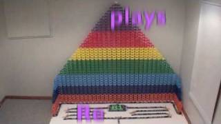 HUGE 2D PYRAMID 4000 DOMINOS [upl. by Nerraf]