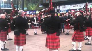 Scottish bagpipers  St Patricks Day 2010 [upl. by Atsiuqal86]