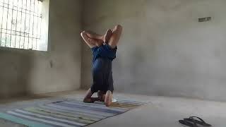 Sirsasana or Headstand  33  One Hour selfchallenge [upl. by Evilo485]