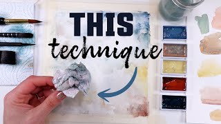 GAME CHANGING Watercolour Lifting Technique [upl. by Lowe]