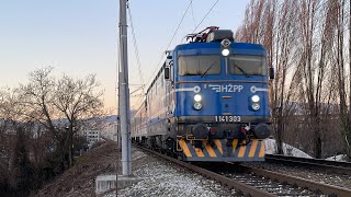 HŽPP 1141 303 B 1700 Zagreb  Rijeka Zeleni most 28012024 [upl. by Otecina975]