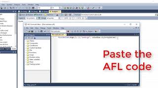 Amibroker AFL How to add it [upl. by Eki]