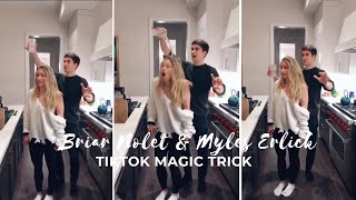 Briar Nolet amp Myles Erlick TikTok Magic Trick 2 Shorts [upl. by Atsylac]