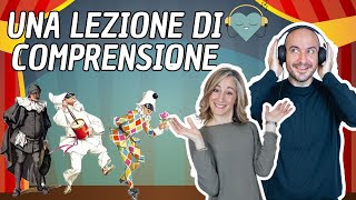 Una lezione di comprensione e lessico in italiano  Le maschere tradizionali del Carnevale in Italia [upl. by Ajax169]