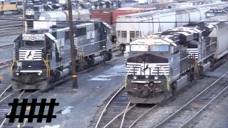 Sunrise in Altoona 1 Hour Long Video of Norfolk Southern Trains Near Rose Yard amp Altoona Station [upl. by Touber474]