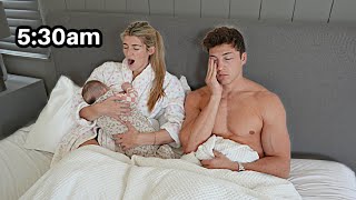 OUR MORNING ROUTINE WITH A 5 MONTH OLD [upl. by Leeban996]