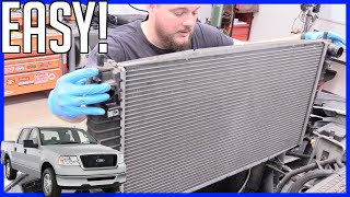 How to Replace Radiator Ford F150 54L 3v 20042008  EASY [upl. by Nnav100]