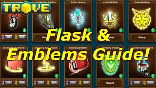 Trove Flask amp Emblem GuideTutorial Best Emblems for Each Class [upl. by Asylla]