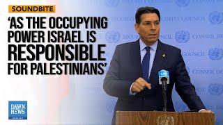 Journalist Grills Danon on Israel’s Role to Protect Palestinians  Dawn News English [upl. by Adriel407]