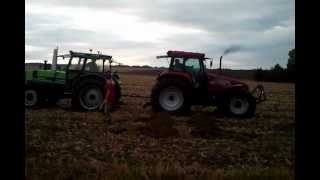 WETTZIEHEN Deutz DX 140 vs Case CS 150 [upl. by Suzy284]