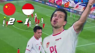 HIGHLIGHT CHINA VS INDONESIA AFF piala Asia 2026 [upl. by Asereht]