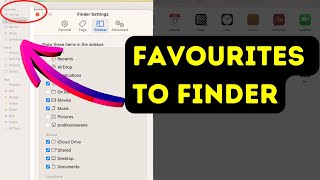 How to Add Favorites in Finder on Macbook Air  Pro or iMac [upl. by Acilejna]