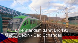 Führerstandsmitfahrt BR 193 Grenzverkehr Tschechien  Deutschland in der sächsischen Schweiz [upl. by Cele]