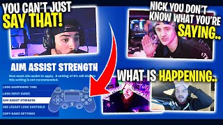 Ninja ATTACKS Nickmercs Over Aim Assist Ft Timthetatman amp CouRage [upl. by Algy258]