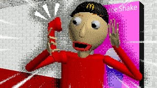 BALDI WORKS AT MCDONALDS  Baldi’s Basics MOD [upl. by Nylirak]