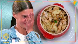 “Es un desastre” Este es el suflé que ha presentado Daniela  MasterChef Junior 10 [upl. by Eimarrej]