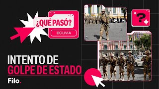 Crisis política en BOLIVIA Intento de golpe de Estado  Qué Pasó [upl. by Yrogreg]