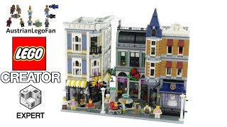 Lego Creator 10255 Assembly Square  Lego Speed Build Review [upl. by Signe]