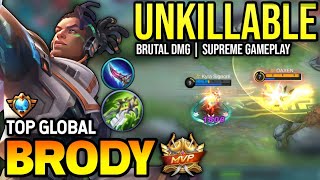 BRODY BEST BUILD 2023  TOP GLOBAL BRODY GAMEPLAY  MOBILE LEGENDS✓ [upl. by Aioj]