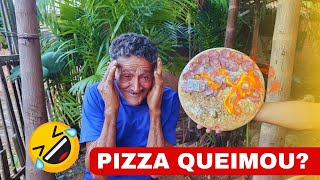 SEU MILTON COME PIZZA PELA PRIMEIRA VEZ VEJA A REAÇÃO 🤣 [upl. by Graeme]