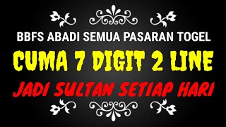 BBFS ABADI JITU UNTUK SEMUA PASARAN TOGEL 4D3D2D JP 95 GAJIAN TIAP HARI [upl. by Aranat]