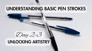 Mastering Art Skills Understanding Basic Pen Strokes for Beginners [upl. by Akirdnas]