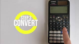 Casio FX991EX Classwiz How to convert numbers between Decimal Binary Hexadecimal and Octal [upl. by Nednerb]