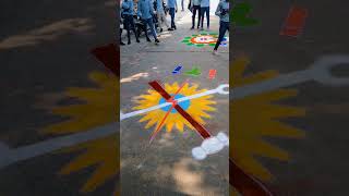 Jay Shri Ram Rangoli competitionviralvideo youtubeshorts trendingshorts [upl. by Liagibba661]