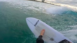 Uncrowded Currumbin on a 58quot Pyzel White Tiger [upl. by Latouche]