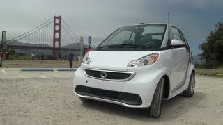 2013 Smart Fortwo Electric Drive First Drive Review [upl. by Arraeis556]