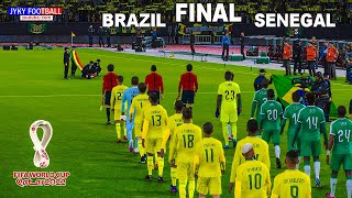 PES  Brazil vs Senegal FINAL  FIFA World Cup 2022 Qatar  Full Match HD eFootball  Gameplay PC [upl. by Asirrom]