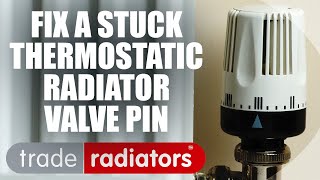 How to repair a thermostatic radiator valve with a stuck pin [upl. by Mori]