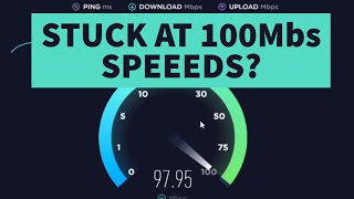 Ethernet Download Speeds Stuck At 100Mbs [upl. by Outlaw143]