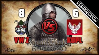 VW Zinfandel v KoPL BNL Official  Mount and Blade 2 Bannerlord Div C [upl. by Aoket386]