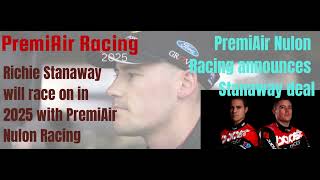 PremiAir Nulon Racing announces Stanaway deal stanaway premiair premiairracing v8supercars [upl. by Laersi]