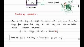 9 Calorimeter Calorimetry 10thICSE [upl. by Rebah]