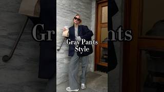 How to style 20ways gray pantsdemure oldmoneylook pantstyle outfitinspo outfits autumnfashion [upl. by Yeltihw406]