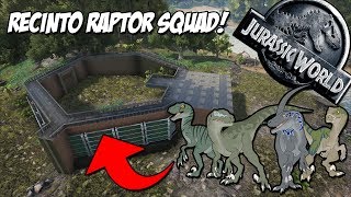 EL RECINTO DE LOS RAPTORES RAPTOR SQUAD JURASSIC WORLD ARK PARK [upl. by Ayerhs]