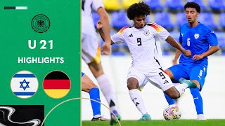 Adeyemi and Tresoldi score braces  Israel vs Germany 15  Highlights  Under21 EURO Qualifier [upl. by Neddie607]